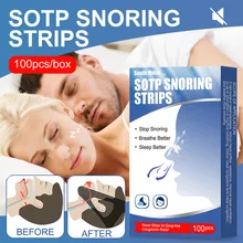100pcs/box Nasal Strips Anti Snoring Nasal Patch Better Breathe Good Sleeping Stop Snoring Strip Health Care
100pcs/box Nasal Strips Anti Snoring Nasal Patch Better Breathe Good Sleeping Stop Snoring Strip Health Care