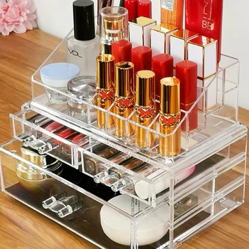 Transperant Make Up Organizer Drawer Large Plastic Acrylic Jewelry Makeup Storage Box Stackable Stand for Cosmetics Lipsticks
Transperant Make Up Organizer Drawer Large Plastic Acrylic Jewelry Makeup Storage Box Stackable Stand for Cosmetics Lipsticks