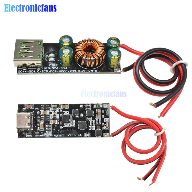 USB Type-C Quick Charge Adapter QC4.0 QC3.0 Mobile Phone 6 -35V Step Down Buck Boost Module for Huawei SCP/FCP Apple PD Qualcomm
USB Type-C Quick Charge Adapter QC4.0 QC3.0 Mobile Phone 6 -35V Step Down Buck Boost Module for Huawei SCP/FCP Apple PD Qualcomm