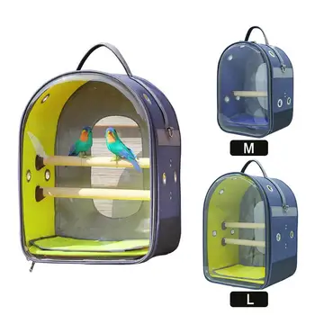 Bird Carrier Backpack Travel Bird Cage With Standing Perch for Budgie Parrot Lovebird 
Bird Carrier Backpack Travel Bird Cage With Standing Perch for Budgie Parrot Lovebird