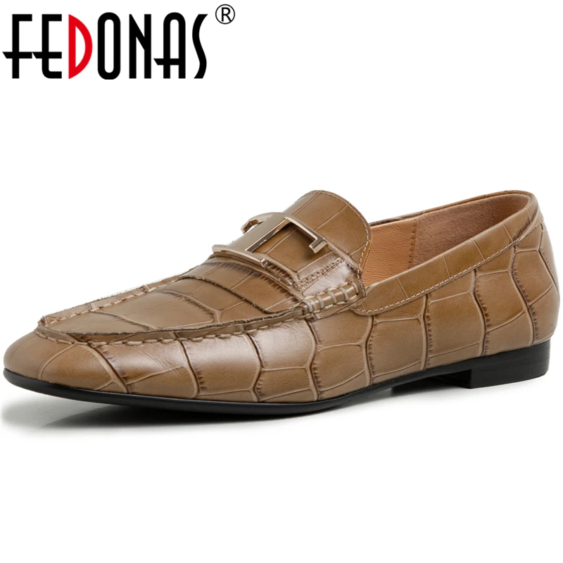 FEDONAS Women Cow Leather Square Toe Low Heel Shoes Metal Decoration Retro Mature Concise Shoes Spring Summer New Shoes Woman
FEDONAS Women Cow Leather Square Toe Low Heel Shoes Metal Decoration Retro Mature Concise Shoes Spring Summer New Shoes Woman