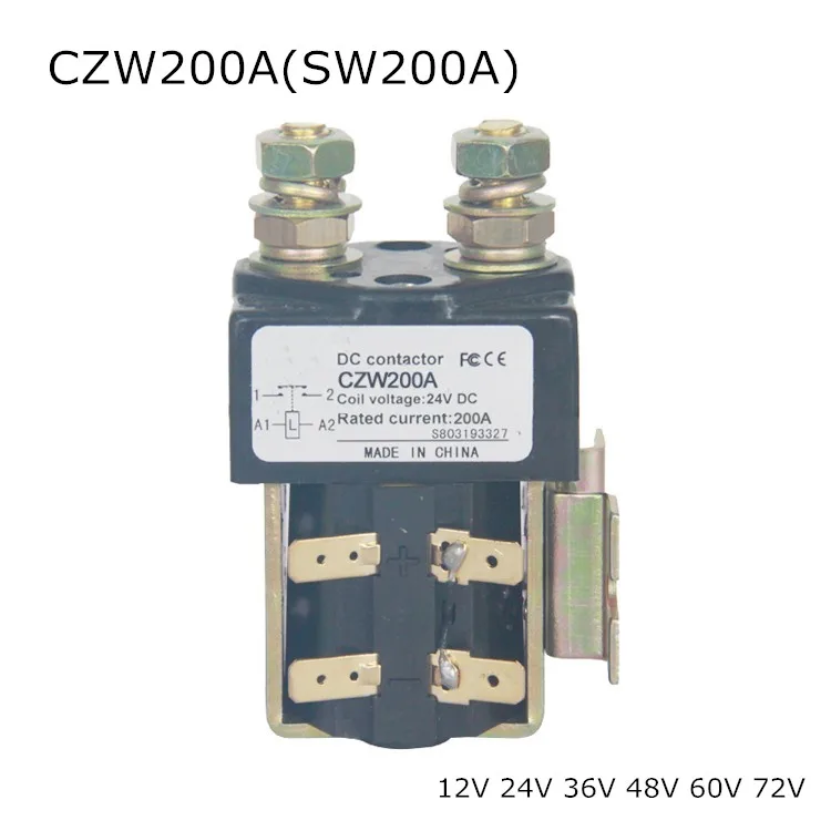 ZJW200A Magnetic DC Contactor SW200A for Battery Car,Elevator,forklift,Engineering Machine NO
ZJW200A Magnetic DC Contactor SW200A for Battery Car,Elevator,forklift,Engineering Machine NO