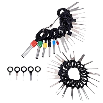 38-Piece Wire Crimp Connector Extractor Removable Key Tool Suitable for Most Automotive Terminal Connectors
38-Piece Wire Crimp Connector Extractor Removable Key Tool Suitable for Most Automotive Terminal Connectors