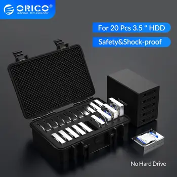 ORICO 20 Bay 3.5 inch Hard Drive Protection Case with Water-proof Dust-proof Shock-proof HDD Storage and Protection
ORICO 20 Bay 3.5 inch Hard Drive Protection Case with Water-proof Dust-proof Shock-proof HDD Storage and Protection