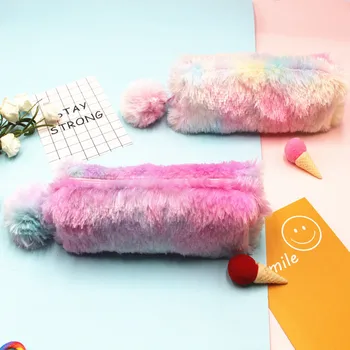 Rainbow Color Plush Pencil Bag school purse Student Large Capacity Stationery case Storage Bag Octagonal Pencil Case pouch Gift
Rainbow Color Plush Pencil Bag school purse Student Large Capacity Stationery case Storage Bag Octagonal Pencil Case pouch Gift