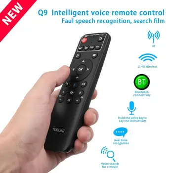 Q9 Air Mouse 10m Distance Remote Control Bluetooth+2.4GHZ Voice Control Mini Wireless Keyboard Home TV Infrared Remote Control
Q9 Air Mouse 10m Distance Remote Control Bluetooth+2.4GHZ Voice Control Mini Wireless Keyboard Home TV Infrared Remote Control