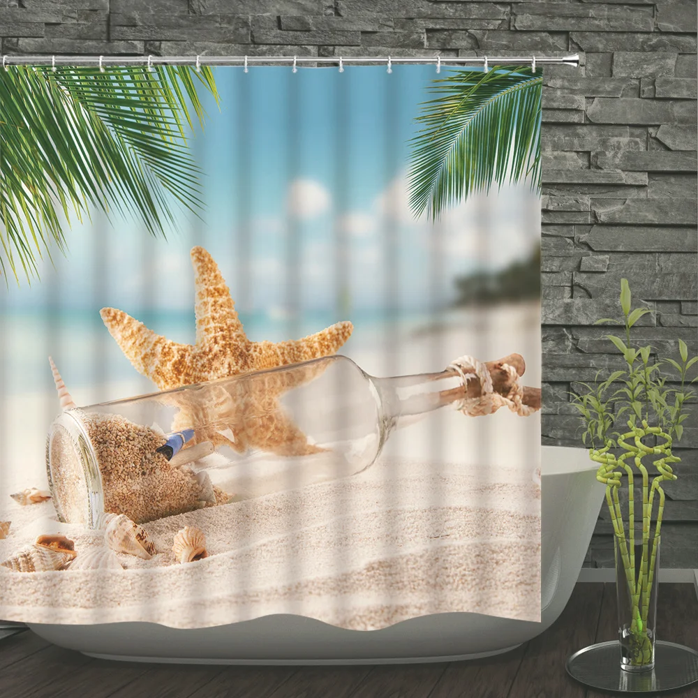 Bath Curtains Beach sea ocean Shower Curtain Bathroom waterproof Washable cloth High Quality Bath Decor Shower Curtain 12 Hook
Bath Curtains Beach sea ocean Shower Curtain Bathroom waterproof Washable cloth High Quality Bath Decor Shower Curtain 12 Hook