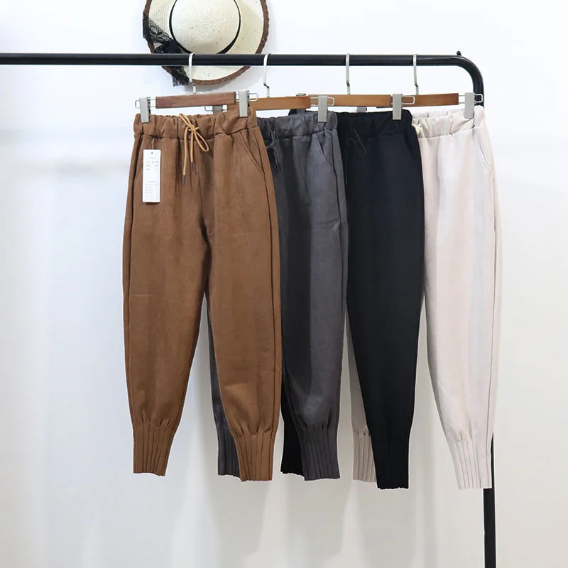Mooirue Winter Trousers Women Suede Solid Vintage Streetwear Mid Waist Loose Harajuku Harem Pants Korean Style Plus Size Bottom
Mooirue Winter Trousers Women Suede Solid Vintage Streetwear Mid Waist Loose Harajuku Harem Pants Korean Style Plus Size Bottom