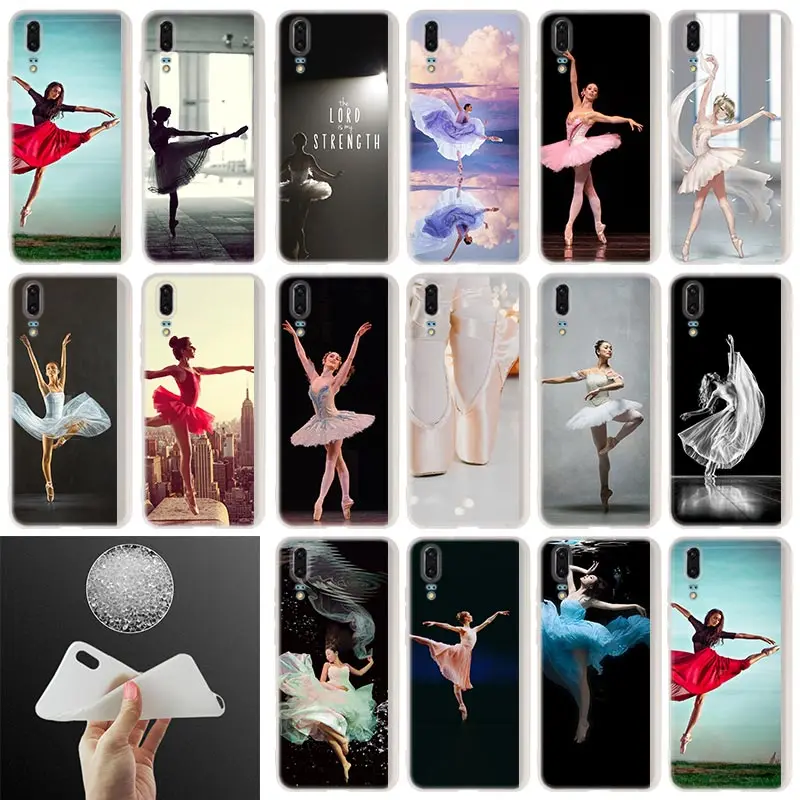 Фото Мягкий силиконовый чехол для Huawei P50 P40 P30 P20 Pro Lite E P Samrt Z 2019 2020 балетные танцевальные
