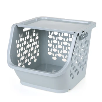 Kitchen Storage Basket Plastic Multi-Functional Hollow Vegetables Fruit Racks With Cover Storage Basket For Organizers
Kitchen Storage Basket Plastic Multi-Functional Hollow Vegetables Fruit Racks With Cover Storage Basket For Organizers