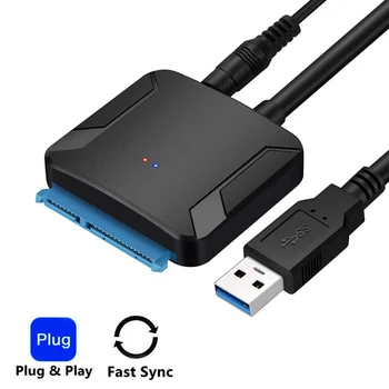 USB 3.0 To Sata Adapter Converter Cable 22pin Adapters For 2.5" Sata HDD SSD SataIII To USB3,0 High Quality Fast Delivery 
USB 3.0 To Sata Adapter Converter Cable 22pin Adapters For 2.5" Sata HDD SSD SataIII To USB3,0 High Quality Fast Delivery