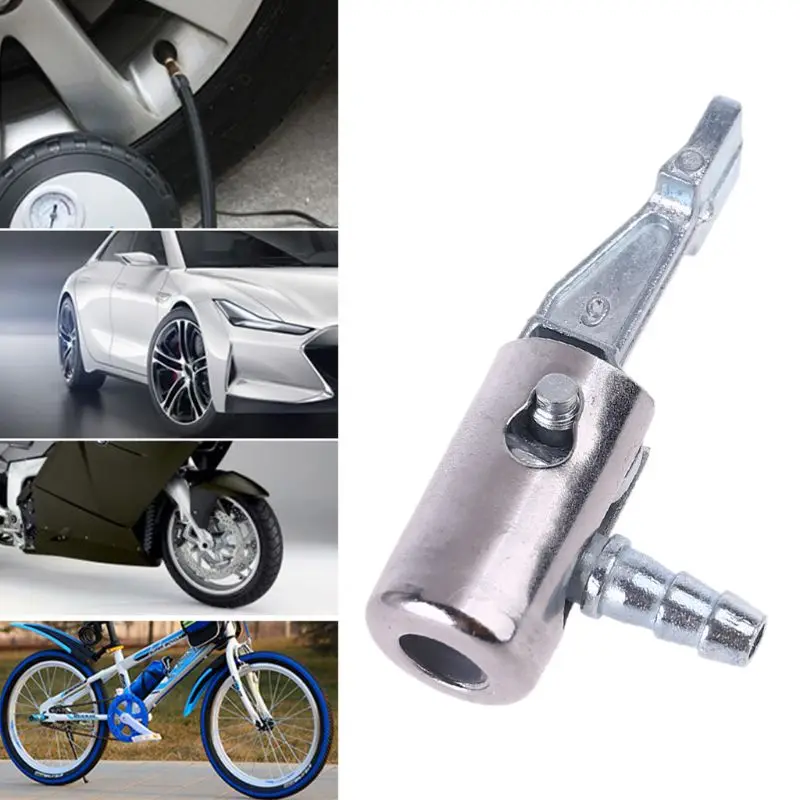 1/4" Lock On Metal Air Chuck Air Compressor Tire Inflator Tire Chuck with Barb Connector for Hose Repair Inflate Chuck
1/4" Lock On Metal Air Chuck Air Compressor Tire Inflator Tire Chuck with Barb Connector for Hose Repair Inflate Chuck
