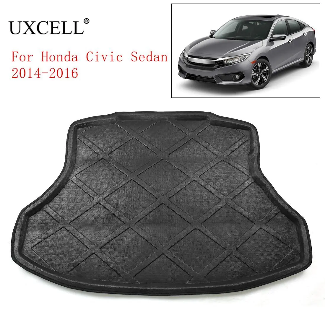 UXCELL PE+EVA Foam Plastic Rear Trunk Boot Liner Cargo Mat Floor Tray Cover Pad for Honda Civic Sedan 2006-2018 Accessories
UXCELL PE+EVA Foam Plastic Rear Trunk Boot Liner Cargo Mat Floor Tray Cover Pad for Honda Civic Sedan 2006-2018 Accessories