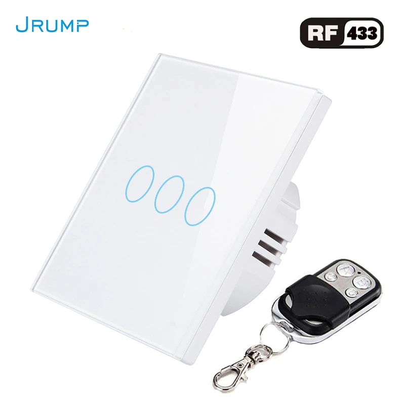 EU Standard Smart Switch Wall Touch Switch With RF433 Remote Control Switch Wireless Interrupter Switch 3Gang Tempered GlassPanl
EU Standard Smart Switch Wall Touch Switch With RF433 Remote Control Switch Wireless Interrupter Switch 3Gang Tempered GlassPanl