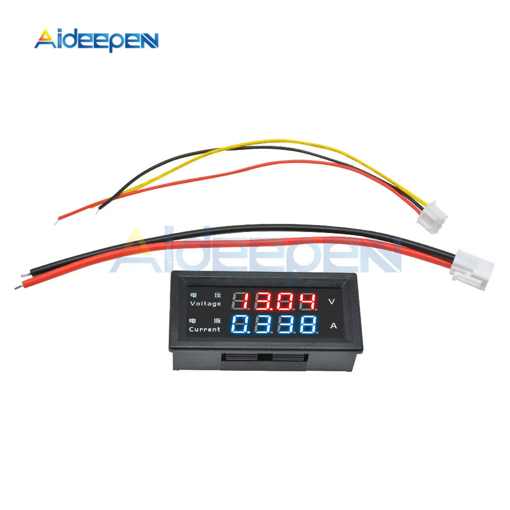 DC 200V 10A Voltmeter Ammeter Blue + Red LED Amp Dual Digital Volt Meter Gauge with lines
DC 200V 10A Voltmeter Ammeter Blue + Red LED Amp Dual Digital Volt Meter Gauge with lines