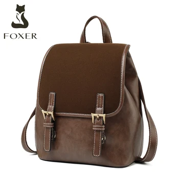 FOXER England Style Lady Backpack Cowhide Leather Retro Women Business Backpack Student Large Capacity School Bag Notebook Bag
FOXER England Style Lady Backpack Cowhide Leather Retro Women Business Backpack Student Large Capacity School Bag Notebook Bag