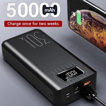 Power Bank 50000mah External Battery TypeC Micro USB QC Fast Charging Powerbank LED Display Portable phone Charger for tablet
Power Bank 50000mah External Battery TypeC Micro USB QC Fast Charging Powerbank LED Display Portable phone Charger for tablet