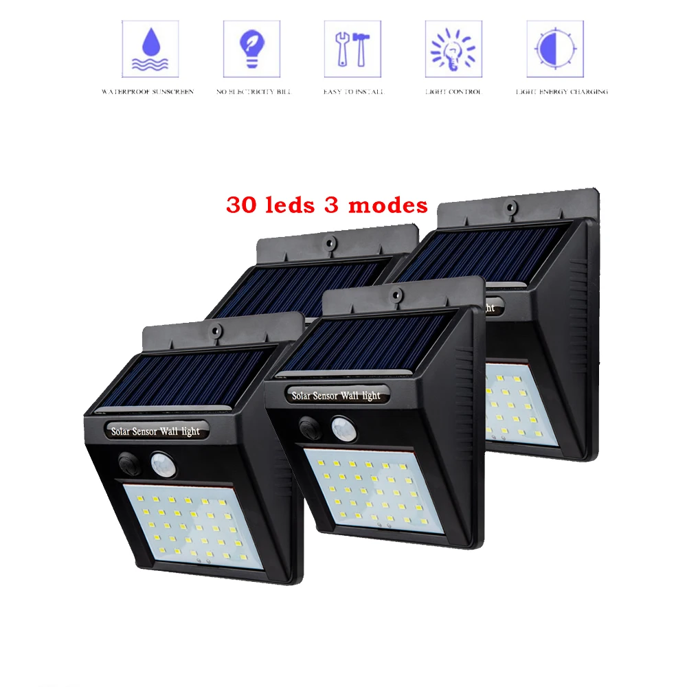 1-4PCS LEDs PIR Motion Sensor Solar Street Light 3 modes Garden Security Lamp Outdoor Light Waterproof Energy Saving Wall Lamp i
1-4PCS LEDs PIR Motion Sensor Solar Street Light 3 modes Garden Security Lamp Outdoor Light Waterproof Energy Saving Wall Lamp i
