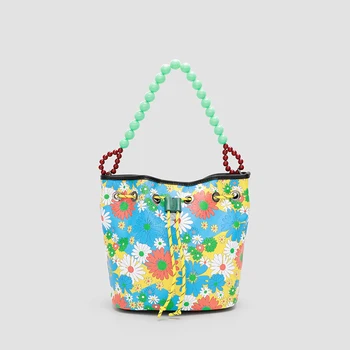Elegant New Bucket Bag Personality Handbag Fashion Simple Female Beach Printing Shoulder Bag Casual Bag Brand Design Women Purse
Elegant New Bucket Bag Personality Handbag Fashion Simple Female Beach Printing Shoulder Bag Casual Bag Brand Design Women Purse