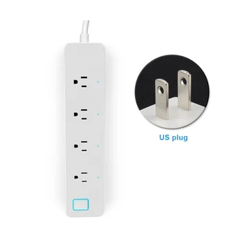 Smart Power Strip Socket Separately Controllable WiFi Remote Control 4-Outlet Power Socket Ntelligent Socket Plug
Smart Power Strip Socket Separately Controllable WiFi Remote Control 4-Outlet Power Socket Ntelligent Socket Plug