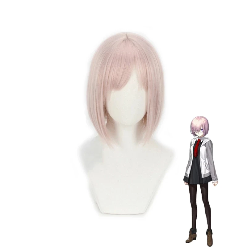 12" Pink Short Synthetic Wig Fate/Grand Order Mash Kyrielight Demi-Servant Shielder Cosplay Wig Heat Resistance Fiber Hair + cap
12" Pink Short Synthetic Wig Fate/Grand Order Mash Kyrielight Demi-Servant Shielder Cosplay Wig Heat Resistance Fiber Hair + cap