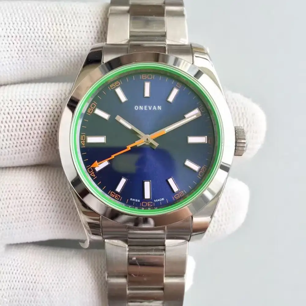 High quality luxury AAA men's watch 116400 series 40MM blue dial 2813 automatic movement stainless steel strap Men Wristwatch
High quality luxury AAA men's watch 116400 series 40MM blue dial 2813 automatic movement stainless steel strap Men Wristwatch