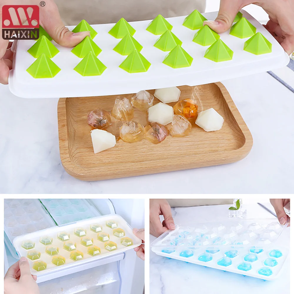 18 Cavity Ice Cube Tray Diamond shape Ice Cube Mold Food Grade Flexible Silicone Ice Molds for Whiskey Cocktail
18 Cavity Ice Cube Tray Diamond shape Ice Cube Mold Food Grade Flexible Silicone Ice Molds for Whiskey Cocktail