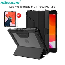 Original nillkin couro do plutônio caso capa inteligente suporte para ipad ar 2019/pro 10.5 2017/mini 2019/mini 4/9. 7/pro 11/pro 12.9 (2018)(China)