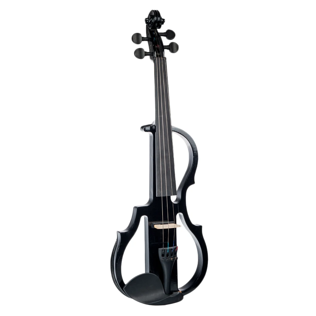 Solid Wood 4/4 Full Size Electric/Silent Violin Set for Violinist, Professional Bowed Stringed Instrument (Black)
Solid Wood 4/4 Full Size Electric/Silent Violin Set for Violinist, Professional Bowed Stringed Instrument (Black)
