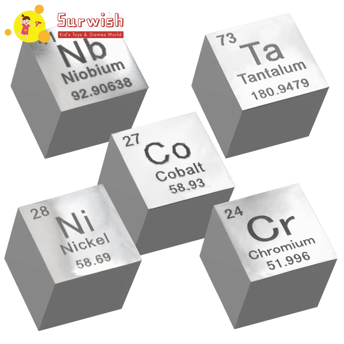 5 Pcs Random Science Cubes Set Toy For Children Remote 10 X 10 X 10mm Wiredrawing Stannum Cube Periodic Table Of Elements Cube
5 Pcs Random Science Cubes Set Toy For Children Remote 10 X 10 X 10mm Wiredrawing Stannum Cube Periodic Table Of Elements Cube
