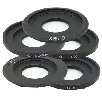 Adapter Ring C Mount Movie Lens Macro ring for EOS M FX NEX M4/3 N1 Mount C-EOS M C-NEX C-FX C-M4/3 C-N1 CCTV Movie Lens
Adapter Ring C Mount Movie Lens Macro ring for EOS M FX NEX M4/3 N1 Mount C-EOS M C-NEX C-FX C-M4/3 C-N1 CCTV Movie Lens