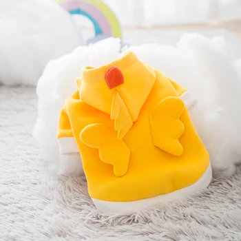 New Style Dog Sweater Small and Medium-sized Dogs Autumn and Winter Hooded Jacket Cute Chick Pet Clothes Dog Costume
New Style Dog Sweater Small and Medium-sized Dogs Autumn and Winter Hooded Jacket Cute Chick Pet Clothes Dog Costume