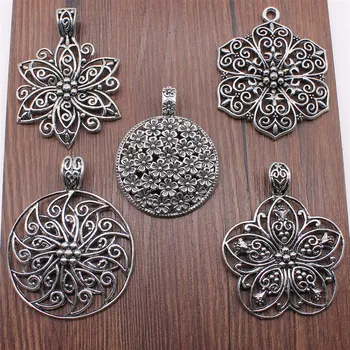1pcs Flowers Charms Pendant For Jewelry Making Antique Silver Color Metal Zinc Alloy Big Flower Pendant
1pcs Flowers Charms Pendant For Jewelry Making Antique Silver Color Metal Zinc Alloy Big Flower Pendant