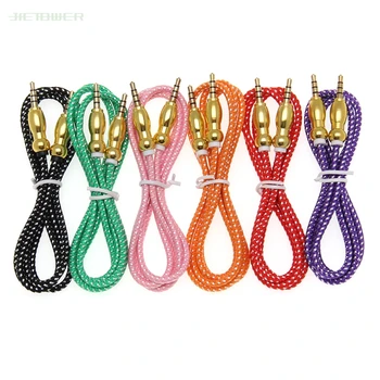 NEW HOT SALES Braided Metal Gourd Head AUX Car Audio Cable 3.5mm Car Audio Male to Male Audio Cable 500pcs/lot
NEW HOT SALES Braided Metal Gourd Head AUX Car Audio Cable 3.5mm Car Audio Male to Male Audio Cable 500pcs/lot