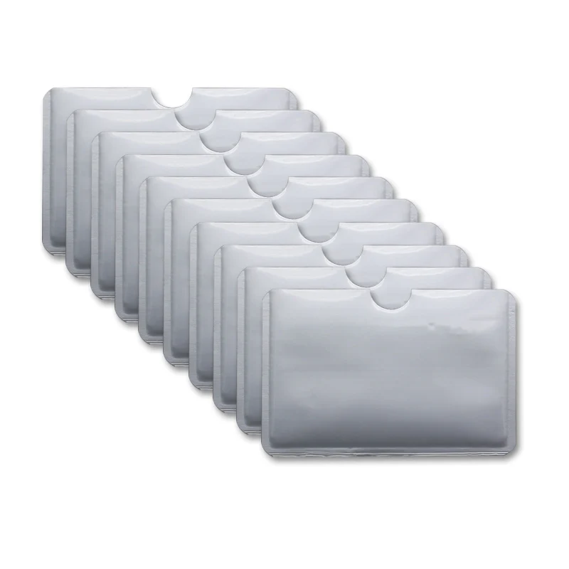 10PC Anti Rfid Blocking Reader Lock Card Holder Id Bank Card Case Protection Aluminium Metal Smart Anti-theft Credit Card Holder
10PC Anti Rfid Blocking Reader Lock Card Holder Id Bank Card Case Protection Aluminium Metal Smart Anti-theft Credit Card Holder