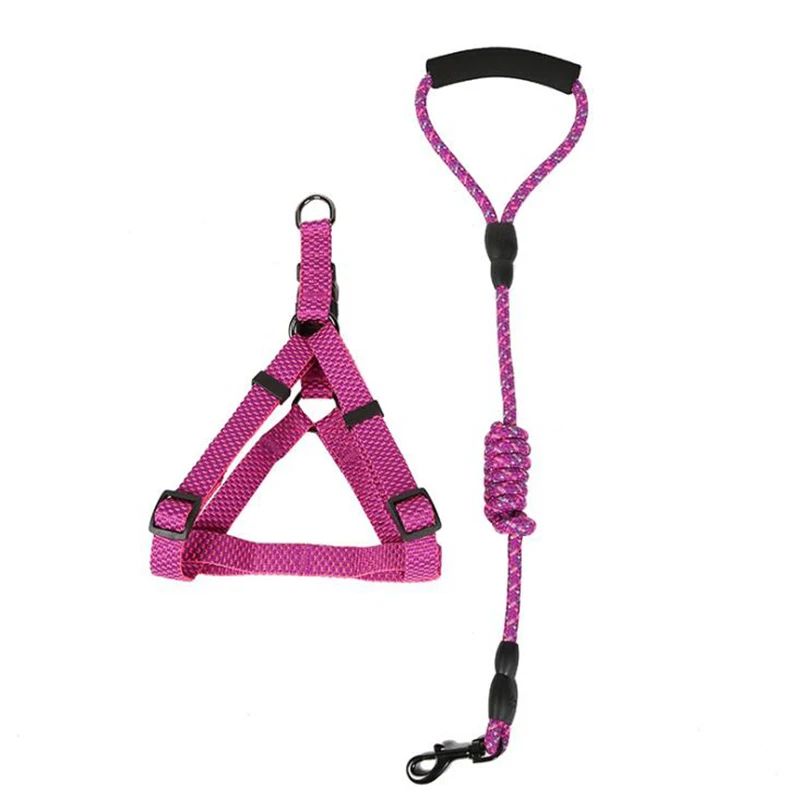 Adjustable Pets Dogs Harnesses Leash Suit Nylon Comfortable And Durable Dog Vest Foam Handle Metal Accessories Pets Product
Adjustable Pets Dogs Harnesses Leash Suit Nylon Comfortable And Durable Dog Vest Foam Handle Metal Accessories Pets Product