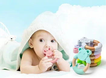 DHL 200pcs Animal Silicone Teether Wooden Ring BPA Free Nursing Accessories Chewable Rattle Circle Baby Teethers 
DHL 200pcs Animal Silicone Teether Wooden Ring BPA Free Nursing Accessories Chewable Rattle Circle Baby Teethers