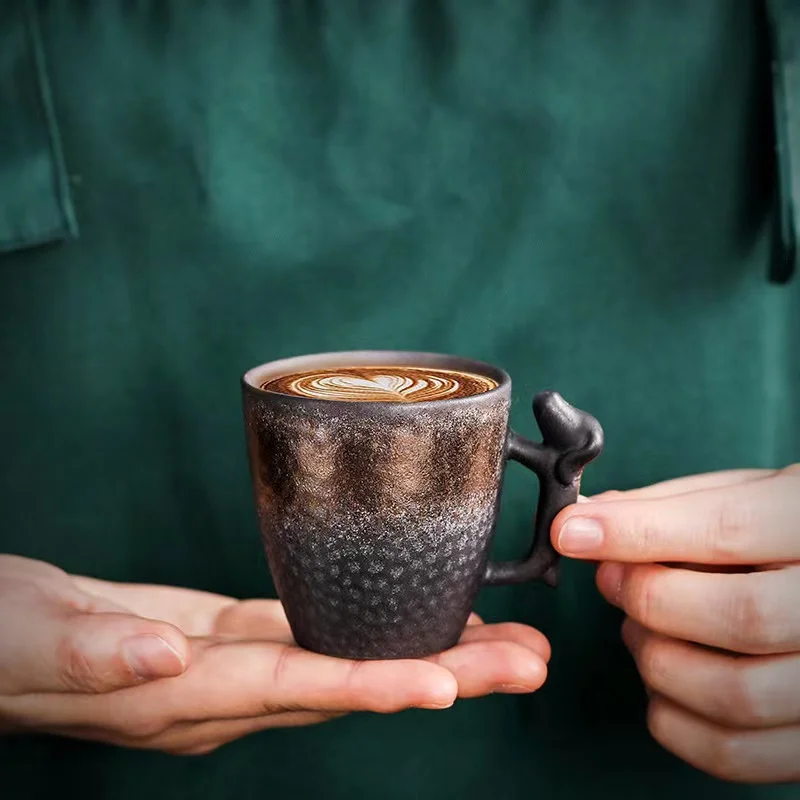 High Quality Rough Pottery Kungfu Tea Cup For Coffee Home Office Creative items Master Handmade Barista Tools Latte Mug Simple
High Quality Rough Pottery Kungfu Tea Cup For Coffee Home Office Creative items Master Handmade Barista Tools Latte Mug Simple