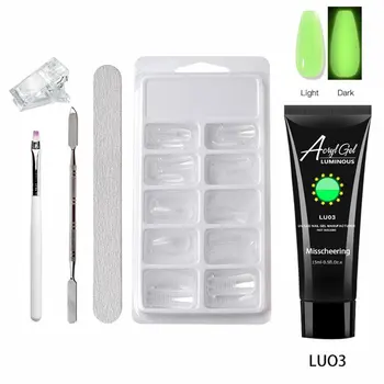 Nail Luminous Extender Suit 15ml Paper Free Crystal Phototherapy Adhesive Quick Nail Extender Nail Extension Gel
Nail Luminous Extender Suit 15ml Paper Free Crystal Phototherapy Adhesive Quick Nail Extender Nail Extension Gel