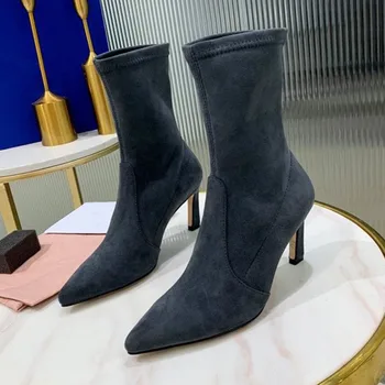 Fashion High Heels Boots Autumn Brand Design Pointed Toe Women Shoes Slip-On Ankle Female Boots
Fashion High Heels Boots Autumn Brand Design Pointed Toe Women Shoes Slip-On Ankle Female Boots