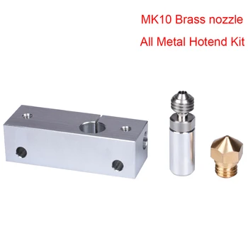 Micro Swiss MK10 All Metal Hotend Kit MK10 Brass Nozzle Heatsink Block Throat with SLOTTED Cooling Block 3D Printer Parts
Micro Swiss MK10 All Metal Hotend Kit MK10 Brass Nozzle Heatsink Block Throat with SLOTTED Cooling Block 3D Printer Parts