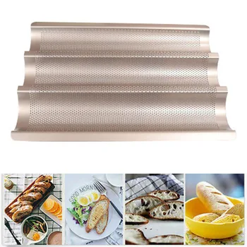 3 Grooves Bread Baking Tray For Baguette Bake Mold Non Stick Stainless Steel For Bread Loaf Pate Toast Cakes Quiche
3 Grooves Bread Baking Tray For Baguette Bake Mold Non Stick Stainless Steel For Bread Loaf Pate Toast Cakes Quiche