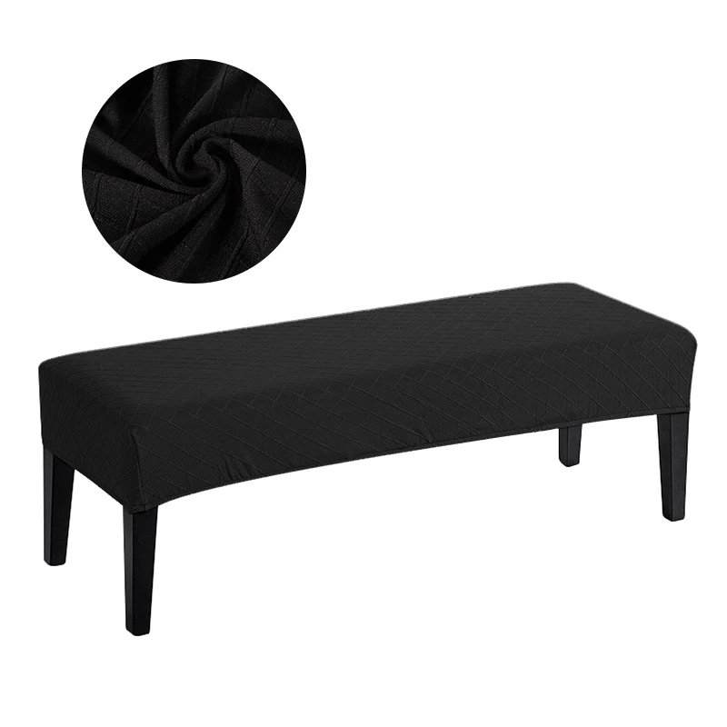 Housse de banc extensible en velours et Spandex, élastique, pour salle à manger, chaise, siège, hôtel, maison, salon, cuisine, chambre à coucher Housse de banc extensible en velours et Spandex, élastique, pour salle à manger, chaise, siège, hôtel, maison, salon, cuisine, chambre à coucher