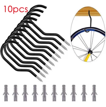 9 Pack Bike Storage Hook Rack, Heavy Duty Large Screw Hooks for Garage Wall and Ceiling Bicycle Storage, Utility Tool Hanger
9 Pack Bike Storage Hook Rack, Heavy Duty Large Screw Hooks for Garage Wall and Ceiling Bicycle Storage, Utility Tool Hanger