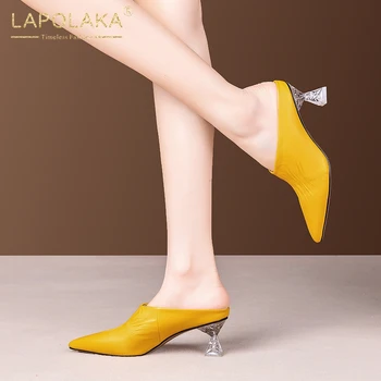 Lapolaka New Fashion 2020 Genuine Leather Strange Style Pumps Mules Woman Shoes Pointed Toe Slip-On Mature Shoes Women Pumps
Lapolaka New Fashion 2020 Genuine Leather Strange Style Pumps Mules Woman Shoes Pointed Toe Slip-On Mature Shoes Women Pumps