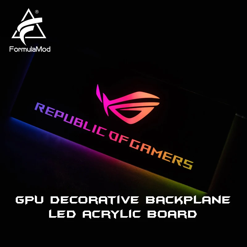 FormulaMod Fm-DB, Gpu Decorative Backplate, With 5v 3pin Lighting LED Acrylic Backplane, Can Sync To Motherboard
FormulaMod Fm-DB, Gpu Decorative Backplate, With 5v 3pin Lighting LED Acrylic Backplane, Can Sync To Motherboard