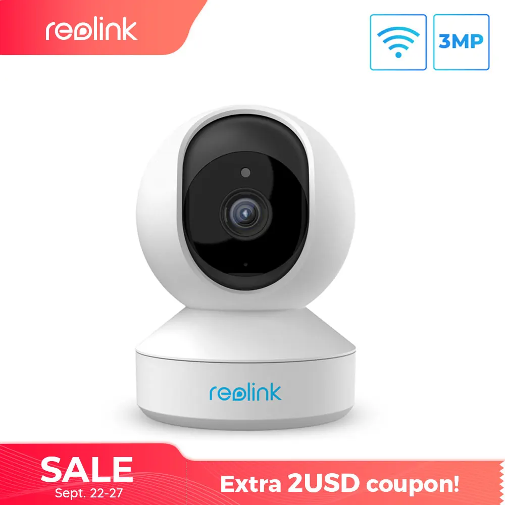 Reolink 3MP indoor ip camera WiFi Pan&Tilt 2-way audio remote access SD card slot E1
Reolink 3MP indoor ip camera WiFi Pan&Tilt 2-way audio remote access SD card slot E1