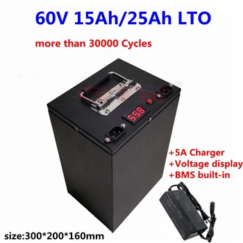 Steel case 20000 cycles LTO 60V 15Ah 25Ah Lithium Titanate Battery 2.4v LTO cells with BMS for ebike scooter motorcycel +Charger
Steel case 20000 cycles LTO 60V 15Ah 25Ah Lithium Titanate Battery 2.4v LTO cells with BMS for ebike scooter motorcycel +Charger