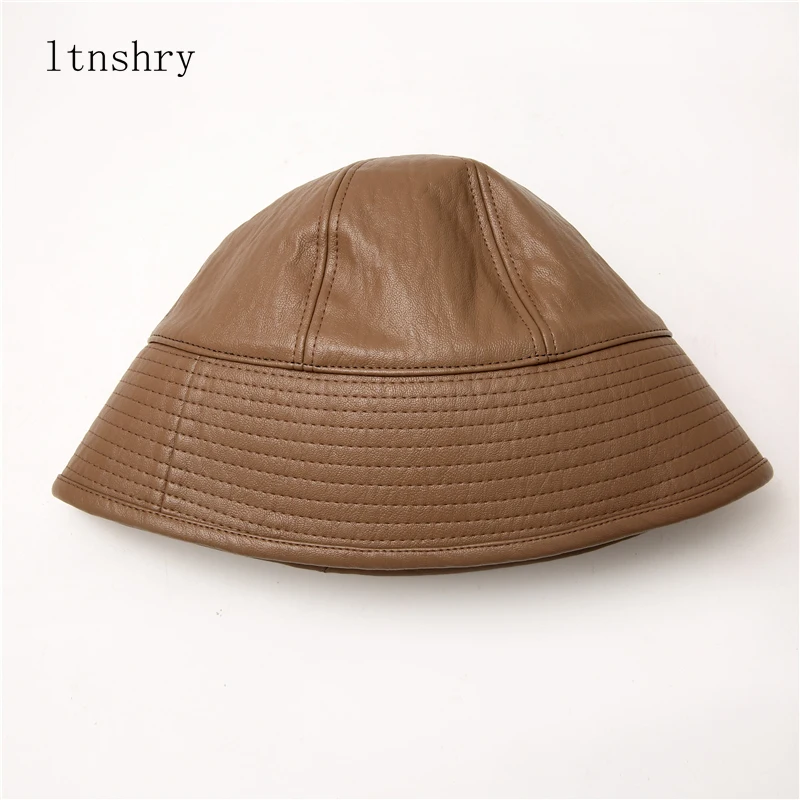 Solid color New Fashion Waterproof Black Bucket Hat Reversible Leather Fishing Cap Unisex Fisherman Hats Hip hop Casual Sun Caps
Solid color New Fashion Waterproof Black Bucket Hat Reversible Leather Fishing Cap Unisex Fisherman Hats Hip hop Casual Sun Caps