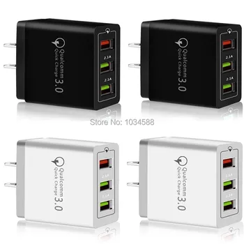 Quick Charge QC3.0 Eu US Ac Home Travel Wall Charger 3 Usb Ports Adapter For Iphone 8 X 11 Samsung s10 s20 htc android phone
Quick Charge QC3.0 Eu US Ac Home Travel Wall Charger 3 Usb Ports Adapter For Iphone 8 X 11 Samsung s10 s20 htc android phone